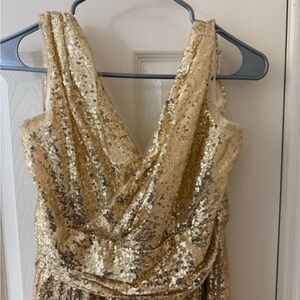 Gold formal dress